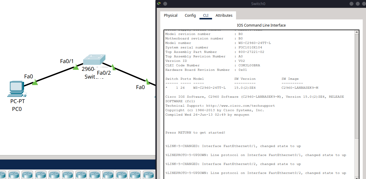 Figure 3 – CLI tab selected